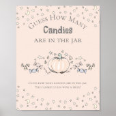 クリームカボチャどのくらいのキャンディベビーシャワーゲーム ポスター (正面)