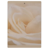クリームカラーバラクローズアップ クリップボード (裏面)