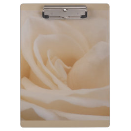 クリームカラーバラクローズアップ クリップボード