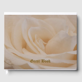 クリームカラーバラクローズアップ ゲストブック