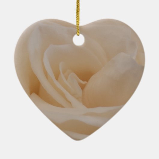 クリームカラーバラクローズアップ セラミックオーナメント (裏面)