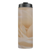 クリームカラーバラクローズアップ タンブラー (正面)