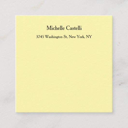 クリームカラープロフェッショナルユニーククラシカル エンクロージャーカード (正面)