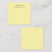 クリームカラープロフェッショナルユニーククラシカル ノートカード (正面/裏面)