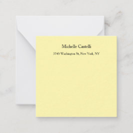 クリームカラープロフェッショナルユニーククラシカル ノートカード