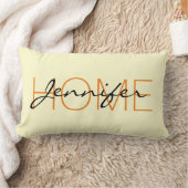 クリームカラーホームモノグラム ランバークッション (ブランケット)