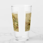 クリームカラーポインセティアスデジタルアート タンブラーグラス (左)