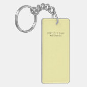 クリームカラーユニークオリジナルクラシカルプロフェッショナル キーホルダー (正面左)