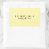 クリームカラーユニークオリジナルクラシカルプロフェッショナル 長方形シール (バッグ)