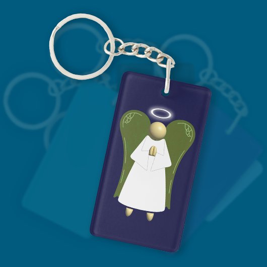 クリームガーディアンエンジェル（両面）キーチェーン キーホルダー