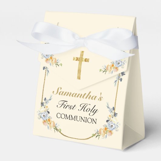 クリームガールエレガントズフローラ第1聖餐式 フェイバーボックス (正面サイド)