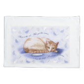 クリームキャット 枕カバー (裏面)