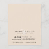 クリームクリーニングサービス チラシ (裏面)