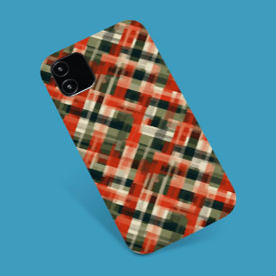 クリームグスタイリッシュリーンレッドプレイドフォンケース Case-Mate iPhone 14ケース