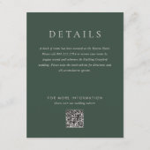 クリームグモダンリーンモノグラムミックスマッチ結婚ズ エンクロージャーカード (正面)