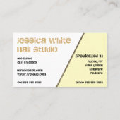 クリームグリッタースプリングス爪、 ネイルスタジオ爪、 ネイルマニキュア 名刺 (裏面)