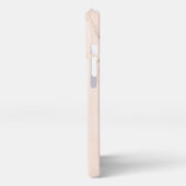 クリームグリッター大理石 iPhoneケース (左側面)