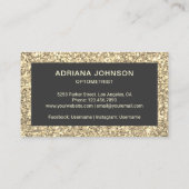 クリームグリッター眼鏡アイドクターフォトメトリックリスト 名刺 (裏面)