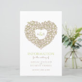 クリームグリーンチューリップ結婚ハートのゲスト情報 (スタンド正面)