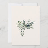 クリームグリーン結婚リー詳細 招待状 (裏面)