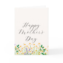 クリームグリーン シンプル ラベンダー 花の母の日