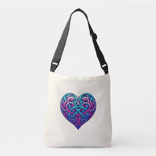 クリームケルトハート クロスボディバッグ (正面)