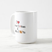 クリームケーキと猫が大好き コーヒーマグカップ (正面左)