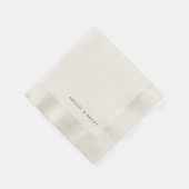 クリームコパーソナライズされたイン結婚トカクテル 縁ありカクテルナプキン (角)