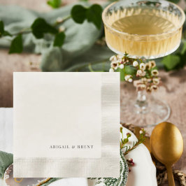 クリームコパーソナライズされたイン結婚トカクテル 縁ありカクテルナプキン