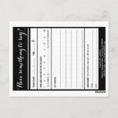 クリームコメントカード付きコーヒー ポストカード (裏面)