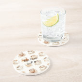 クリームコーヒーカップ コースター (側面)