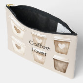 クリームコーヒーハートカップ アクセサリーポーチ (見開き)