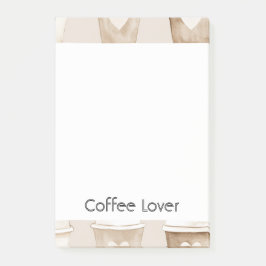 クリームコーヒーハートカップ ポストイット