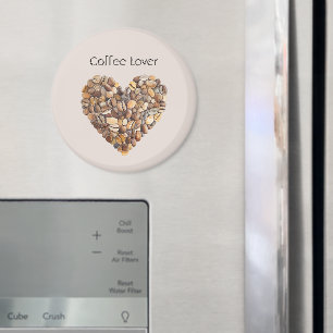 クリームコーヒーハートカップ マグネット