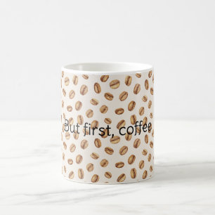 クリームコーヒー豆 コーヒーマグカップ