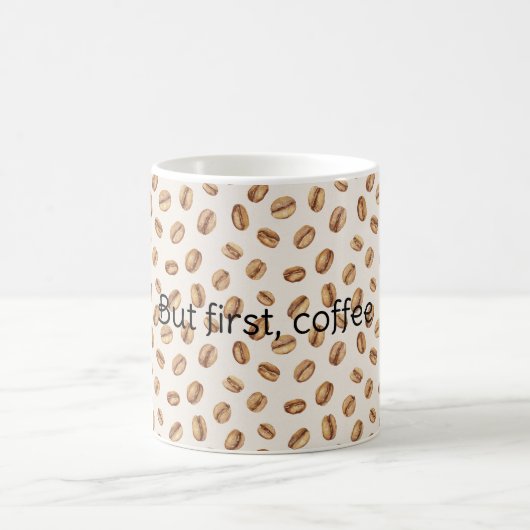 クリームコーヒー豆 コーヒーマグカップ (中央)