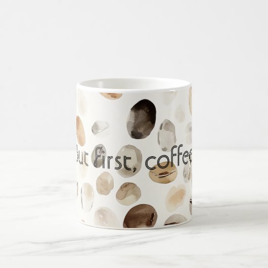 クリームコーヒー豆 コーヒーマグカップ (中央)