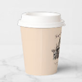 クリームゴシックスカル、カボチャ&バラ感謝祭 紙コップ (右)