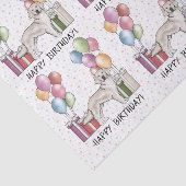 クリームゴールデンレトリバーカラフルハッピーバースデー 薄葉紙 (詳細)