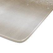 クリームゴールドグリッツグリッター ブライダルシャワー カッティングボード (角)