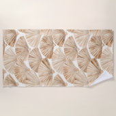 クリームサンドビーチファン ビーチタオル (正面)