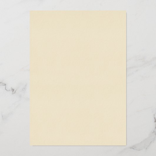 クリームザデイトゴールドフォイル招待状 箔招待状 (裏面)