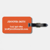 クリームシクルオレンジクレメアイスクリームポスクルポップ・アートの ラゲッジタグ (裏面横)