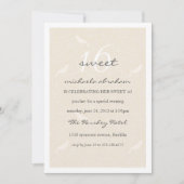 クリームシックスウィート16パーティの招待状 招待状 (正面)