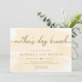 クリームシャンパンウォーターカラーマザーズデイブランチ 招待状 (スタンド正面)