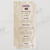 クリームシルクパープルシャイニーハート結婚宝石 メニュー (正面/裏面)