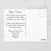 クリームシルク&ハートジェムズブリデスメイド ポストカード (裏面)