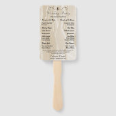 クリームシルク&ピアズウィズジュエルズ結婚式 プログラム ハンドファン (裏面)