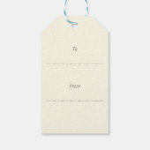 クリームスエレガントクリスマスボードブル ギフトタグ (裏面)