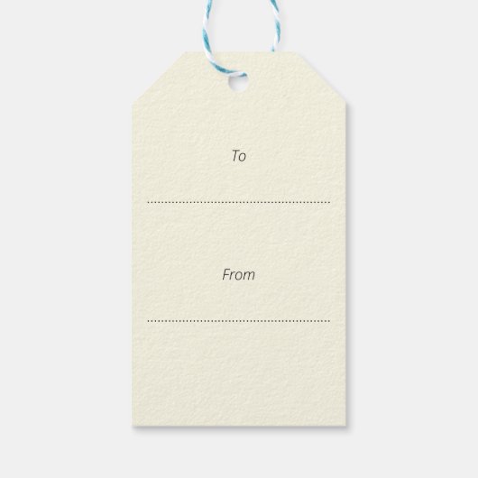 クリームスエレガントクリスマスボードブル ギフトタグ (裏面)